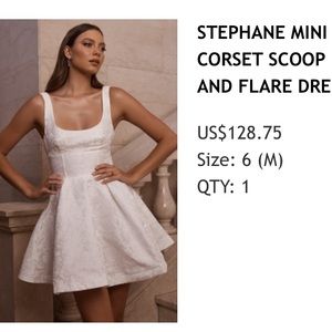 White Mini Cocktail Dress